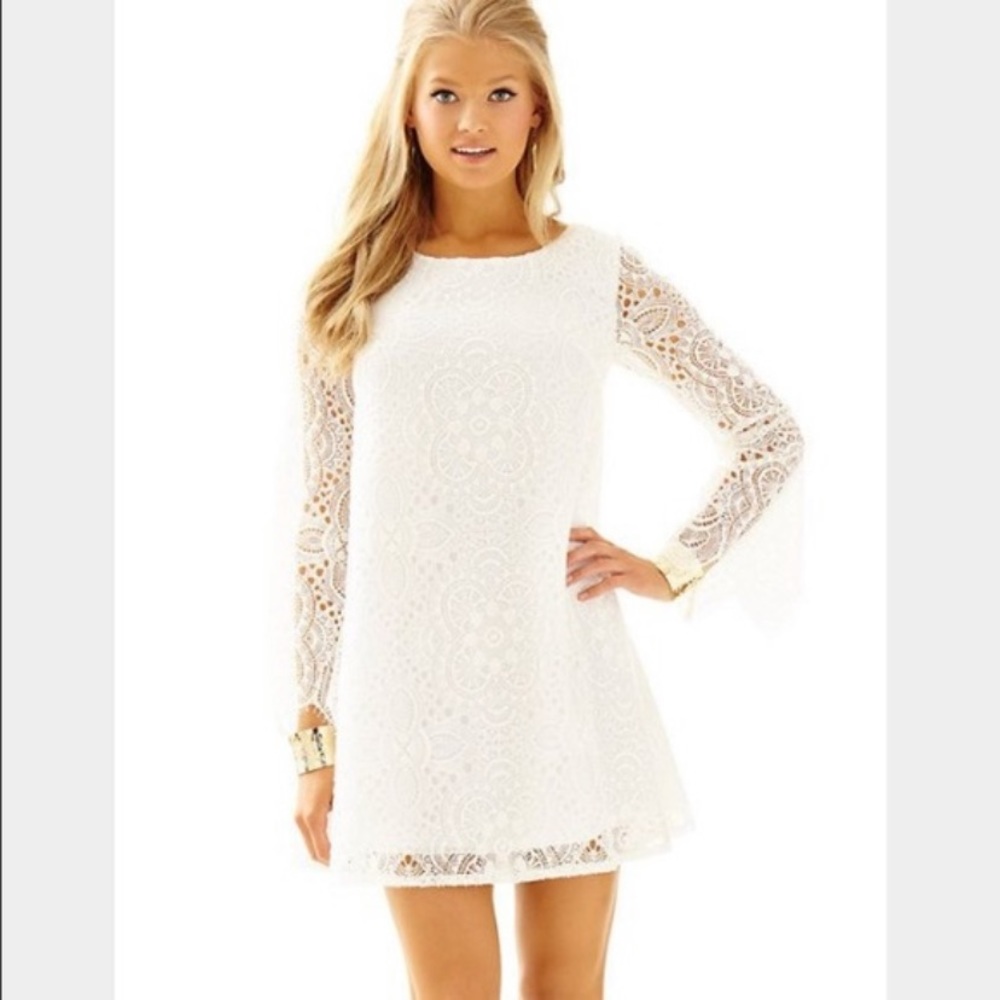 Nwot Lilly Pulitzer Colette Tunic lace white dress - Picture 1 of 11